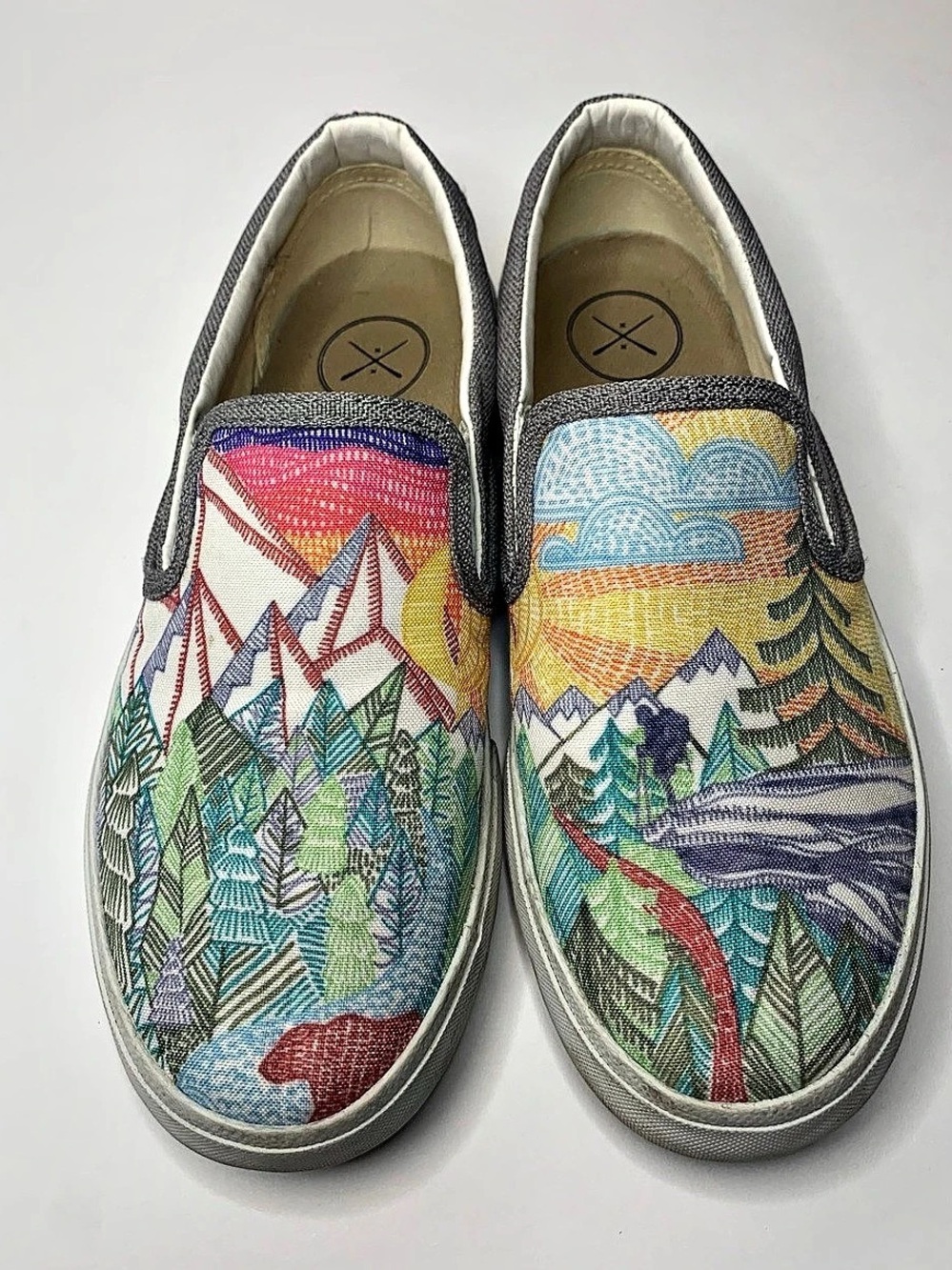Inkkas Trek Slip On Women's Printed Sneakers US 7